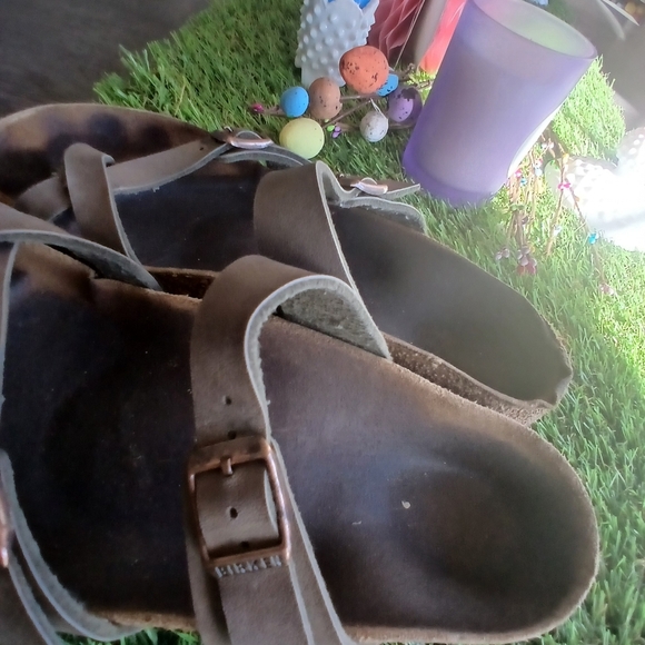 Birkenstock Size 38 Brown Double-Strap Sandals - Picture 4 of 5